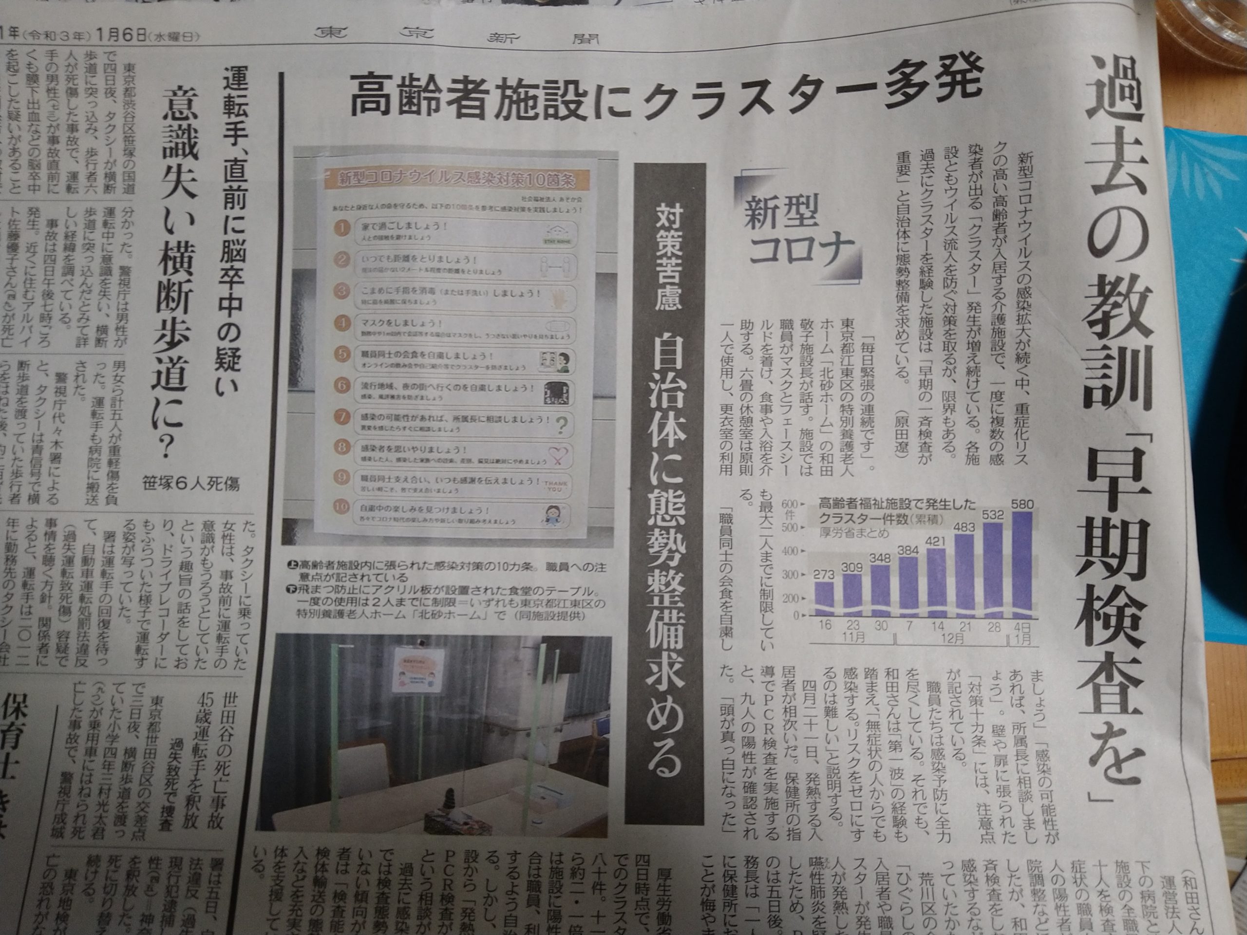府中市押立町の介護老人保健施設「ふれあいの里」新型コロナ感染者数が36名にクラスターが拡大（1月9日現在） - 市民派無所属 府中市議会議員