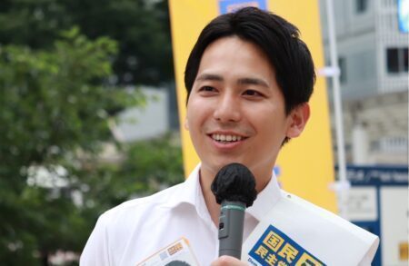 府中市 参議院選挙 国民民主党 奥村よしひろ候補が府中駅前（けやき並木通り）で、明日、７月１０日（１４時１５分～１４時４５分）街宣を予定
