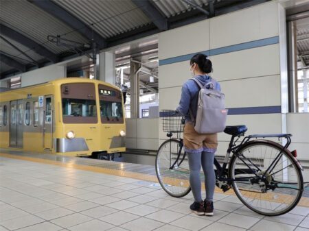 （府中市 西武多摩川線 ）西武多摩川線は沿線環境の特性を考え、サイクルトレイン制度を実施しています（府中市議会議員　ゆうきりょう）